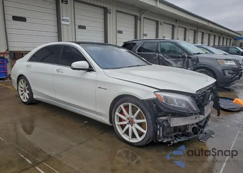 2017 Mercedes-Benz S 63 Amg z USA, uszkodzony, nr VIN WDDUG7JB5HA334848